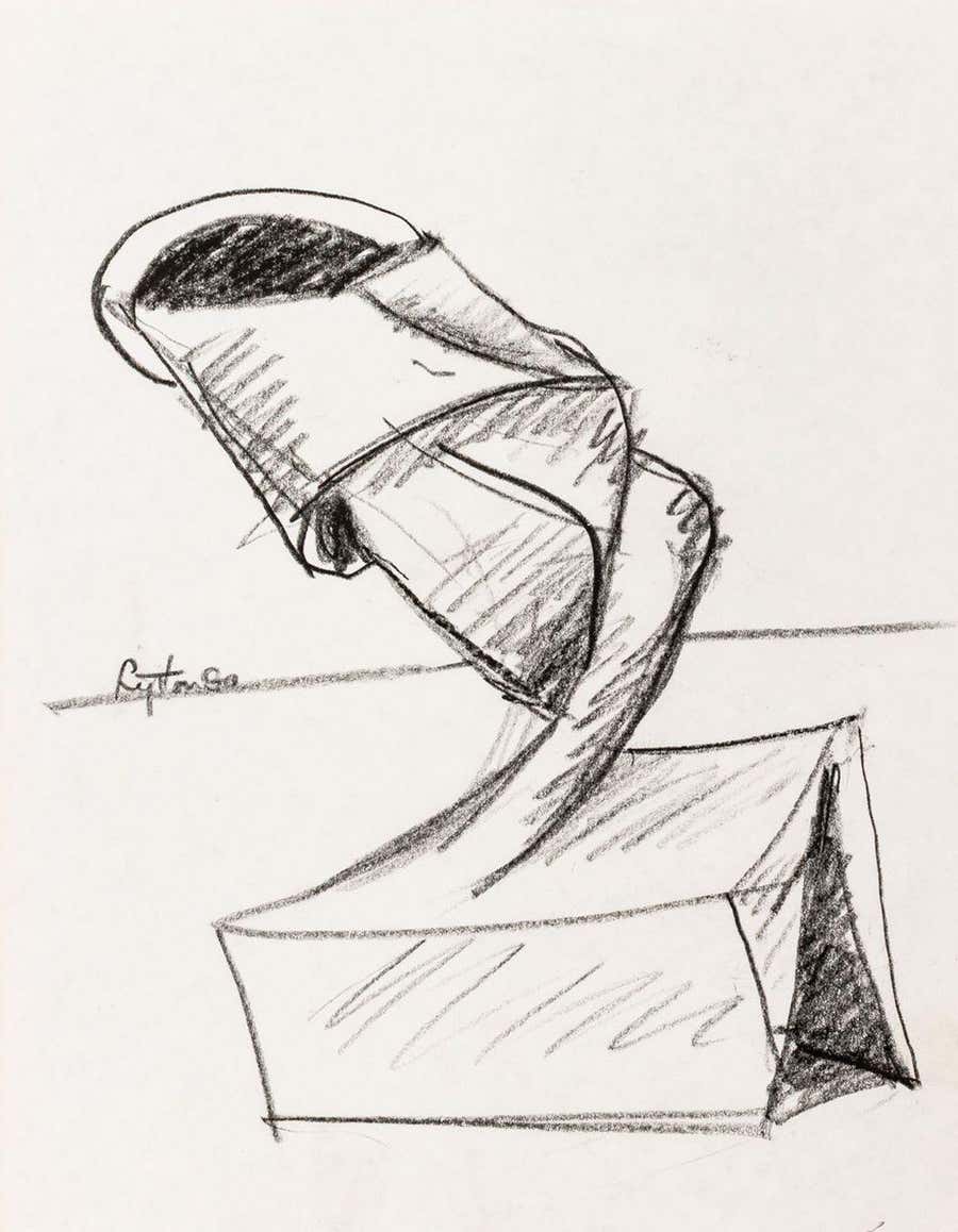 Abstract Expressionist Sculpture Study