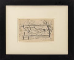 Oscar F. Bluemner Landschaftsszenen Graphit, 2
