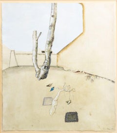 Denis Polge Surrealist Composition Watercolor