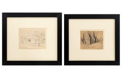 Oscar F. Bluemner Paysages de village Graphite, 2
