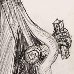 Seymour Lipton-Skulpturstudie, Skizze, 1964