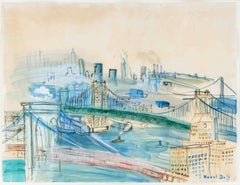 Raoul Dufy "Deux Ponts sur l'East River, New York"