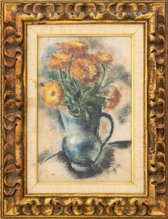 Robert Philipp "Vase of Flowers" Pastel on Paper