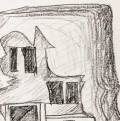 Seymour Lipton Sculpture Study Sketch, 1981