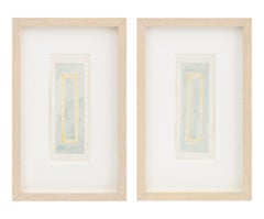 Minimalist Watercolors Pair, Abstract Expressionist, by Joseph Lawrence Gardella