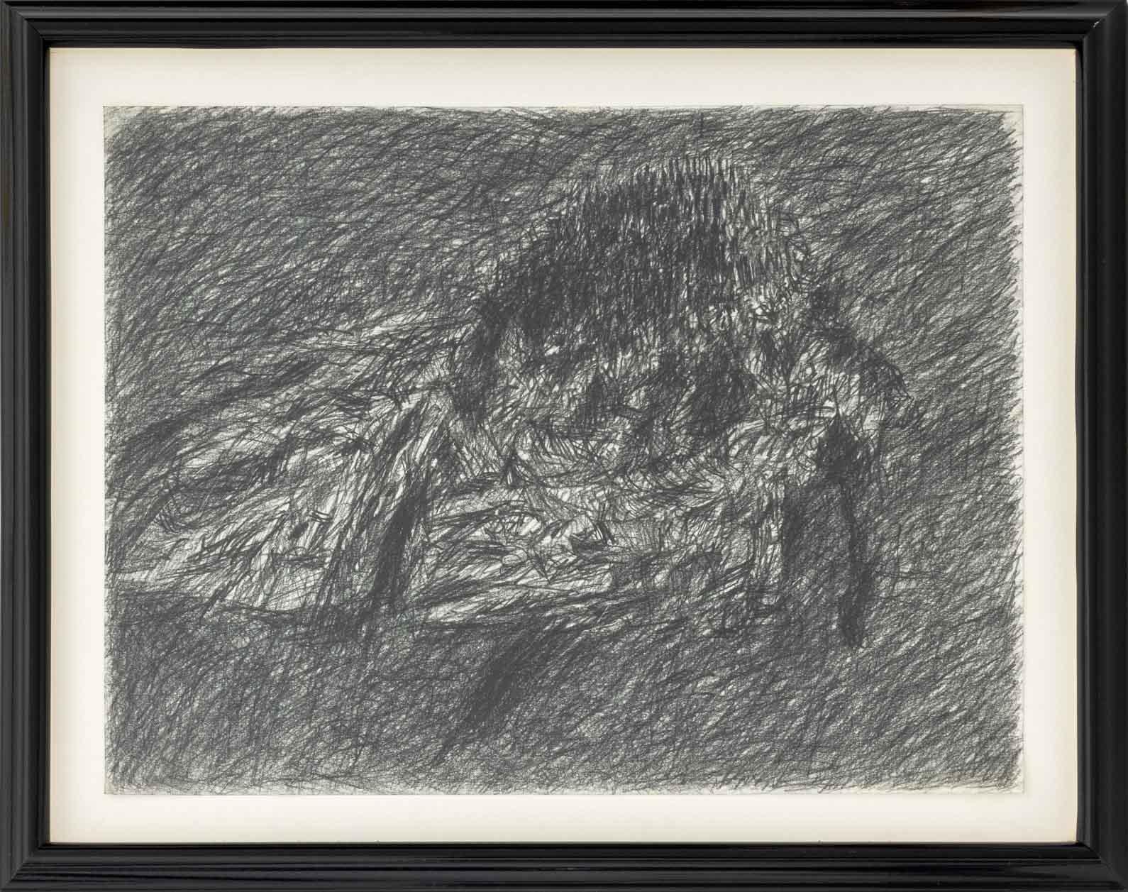 Joseph L. Gardella (American, XX-XX), Untitled (Abstract Figural Composition), Charcoal on Paper, Estate of Joseph Gardella stamp verso, black frame.

Image: 18" H x 23.75" W; frame: 23.75" H x 29.5" W x 1.5" D.

Provenance: From the Estate of