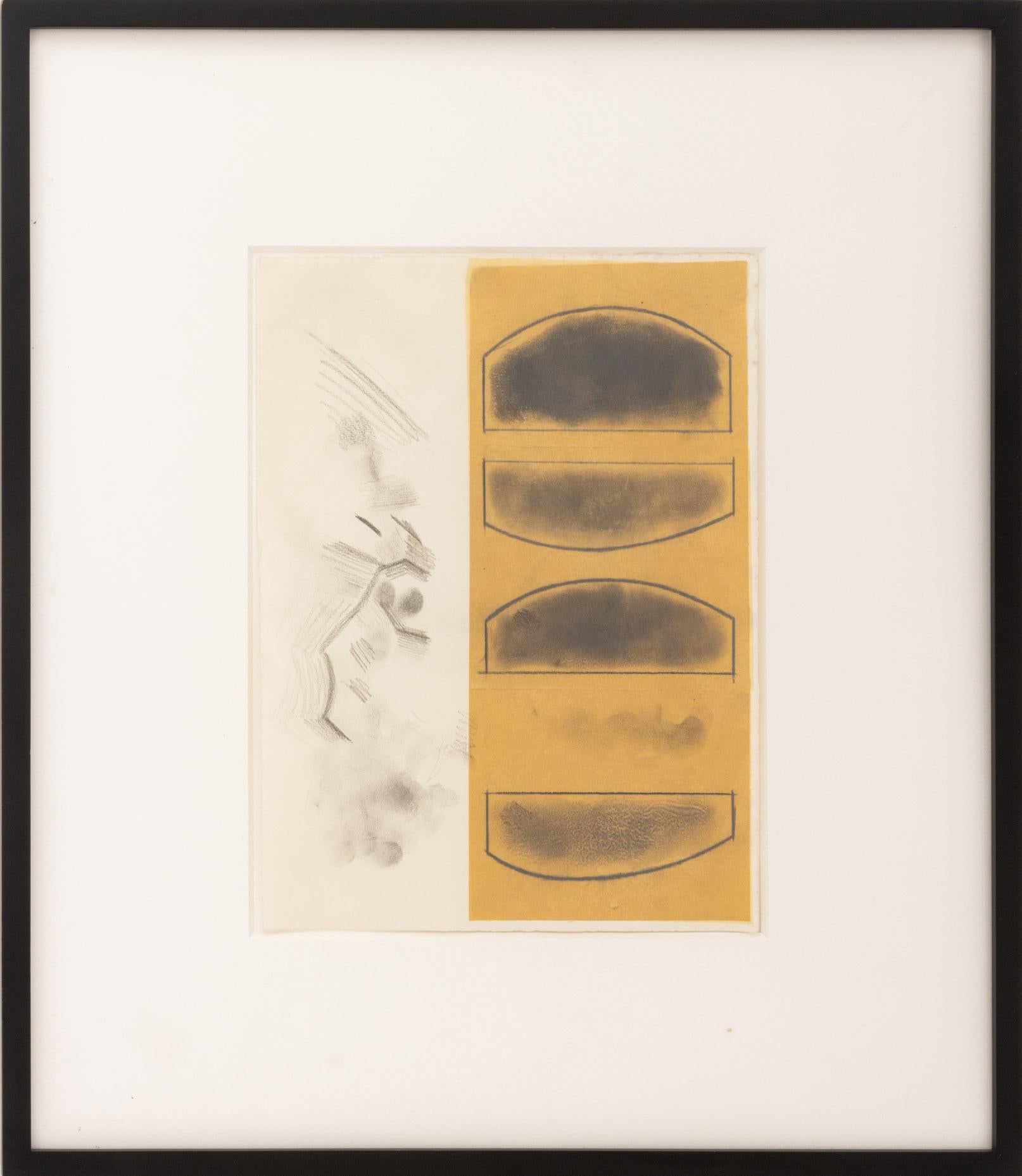 Abstract Graphite Composition on Tracing Paper by Joseph Lawrence Gardella