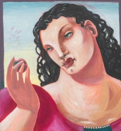 Untitled (Eve), Figural Composition, Gouache on Paper, 1983