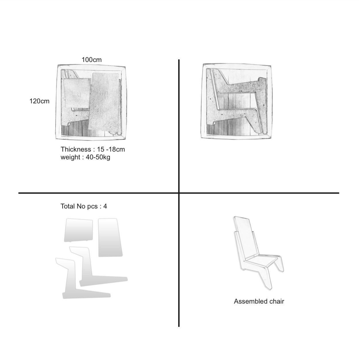 Chaise Zebra unique peinte à la main - Chaise de luxe moderne de Mahesh Sharma en vente 17