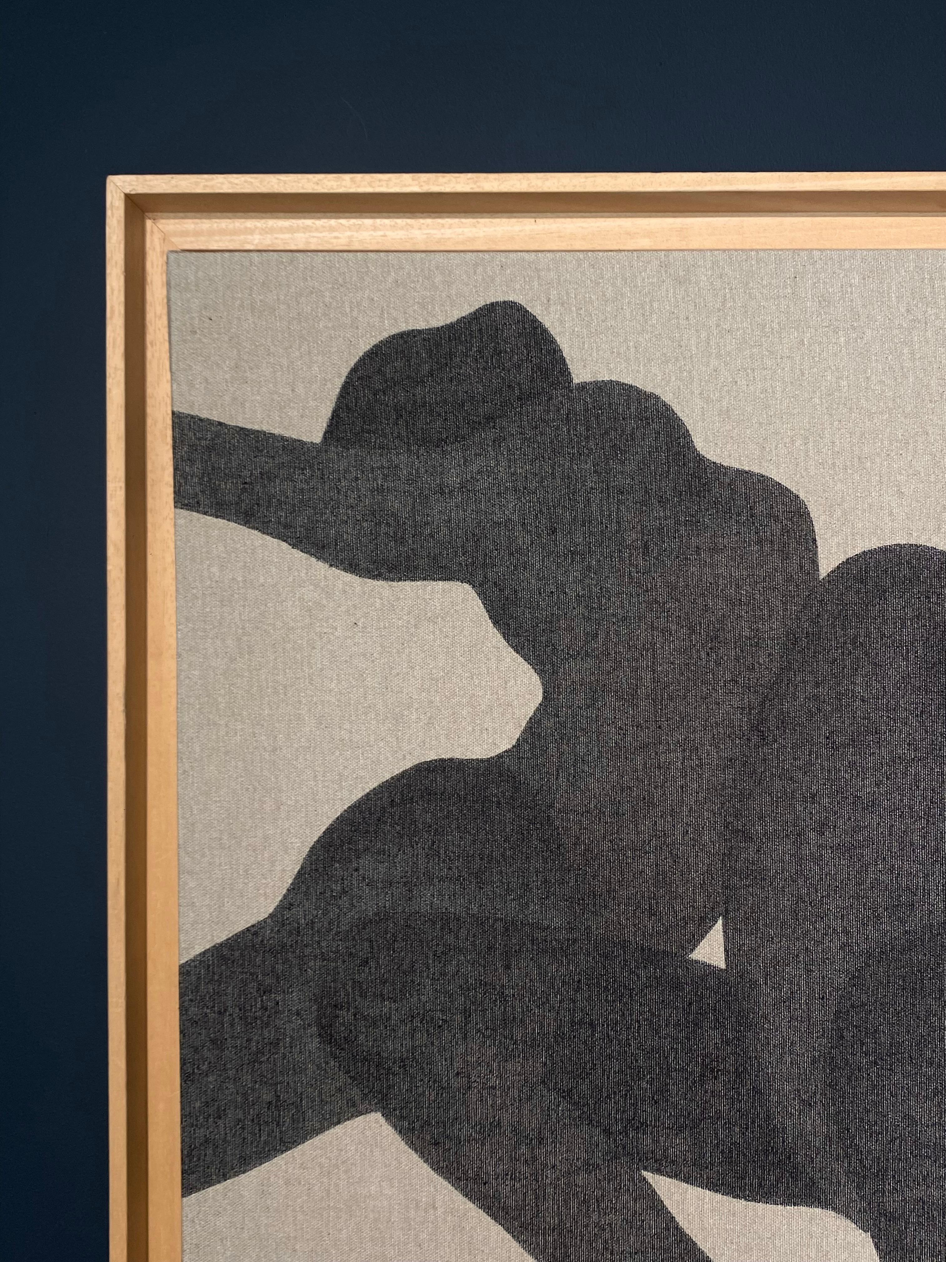 Horizon noir - Beige Figurative Art by Bergstein