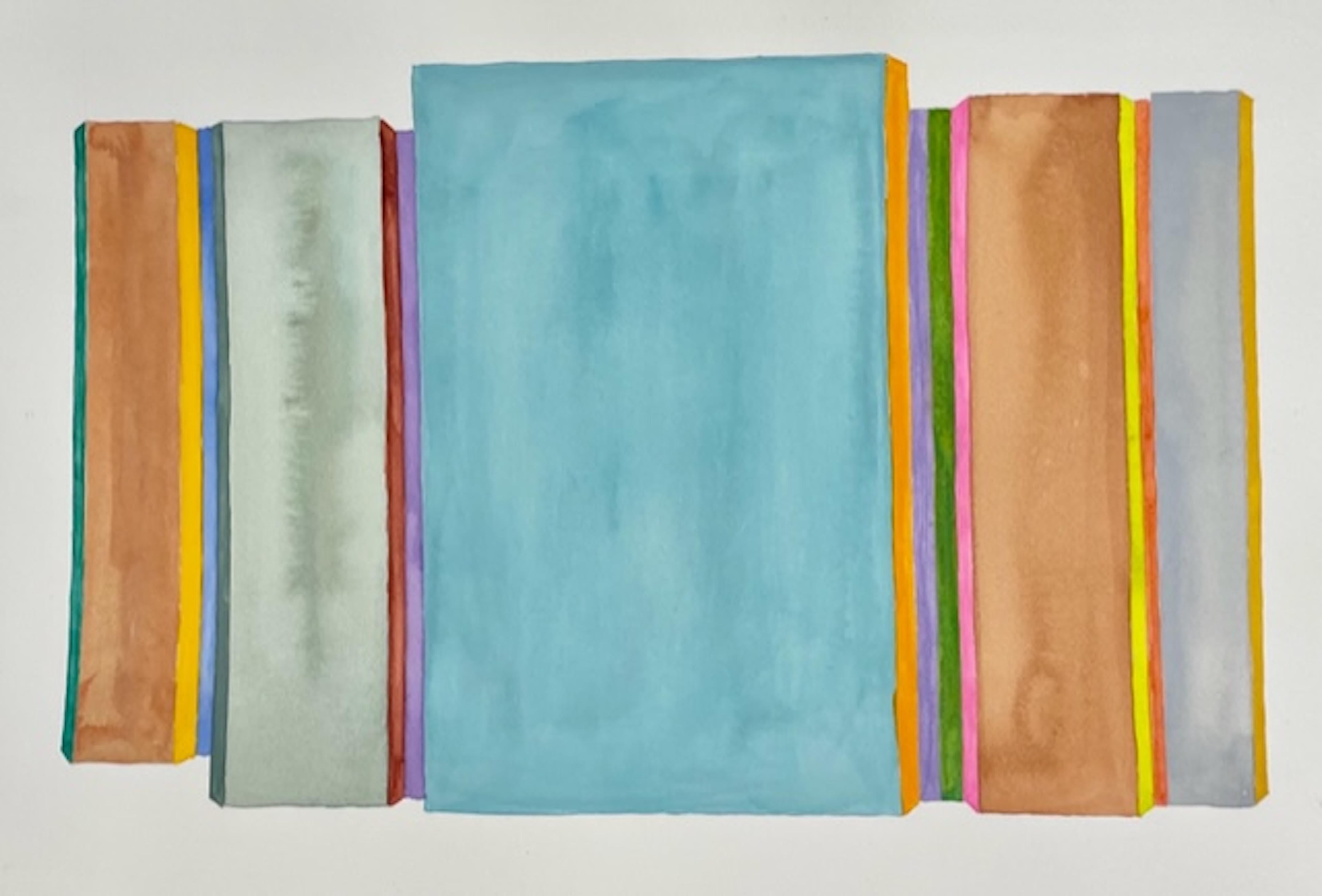 Janet Jennings Abstract Drawing – Tropische Verschmelzung VI