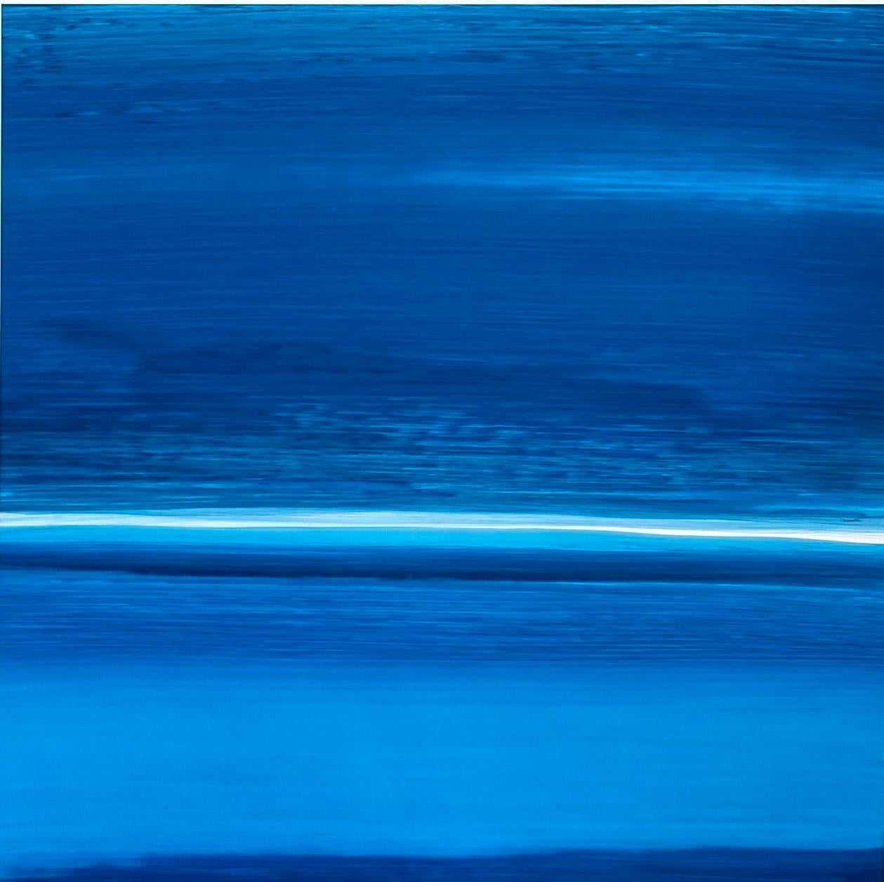Frances Ashforth Landscape Art - Blue line 4