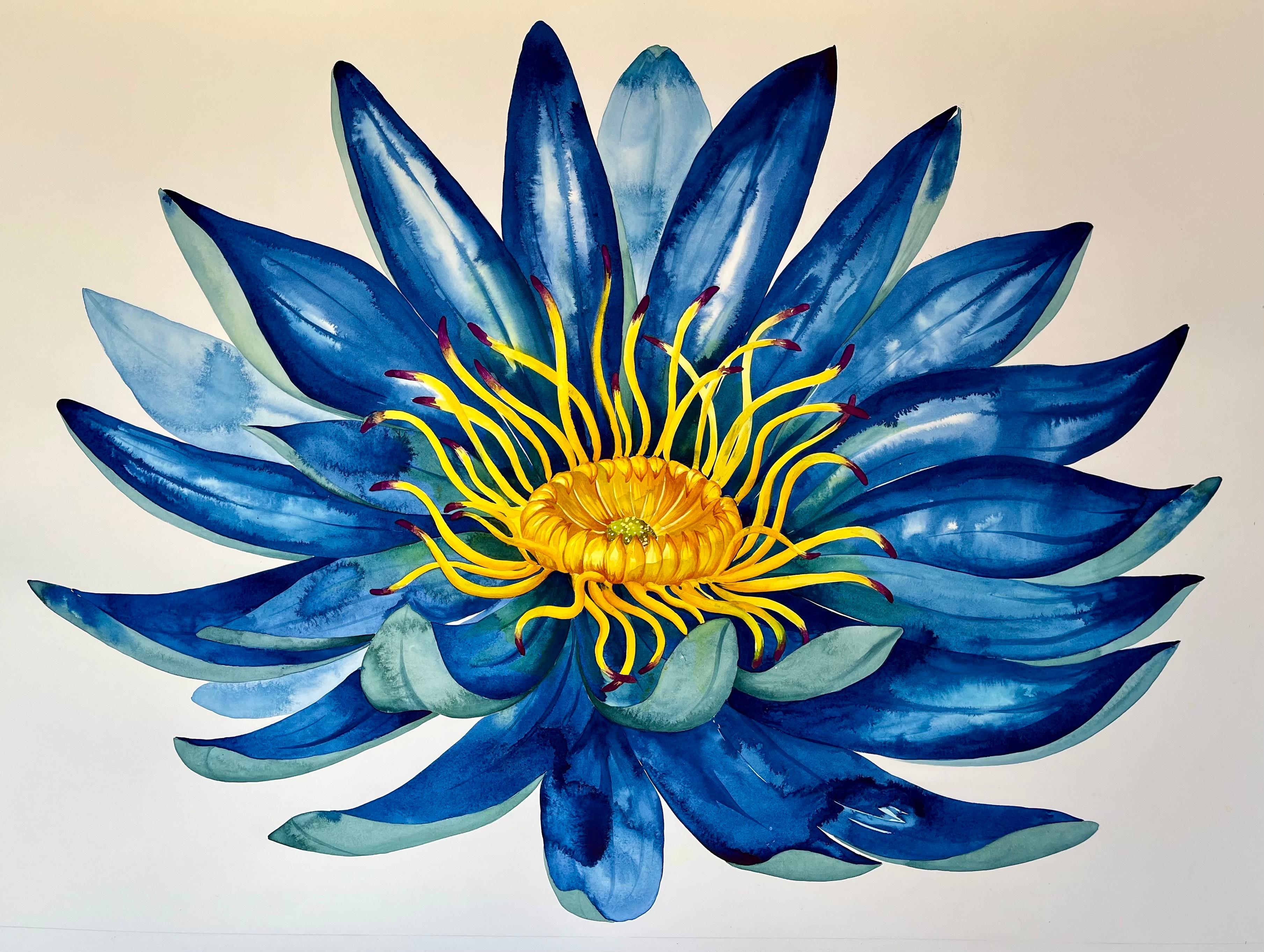 Loto blu - Art di Idoline Duke