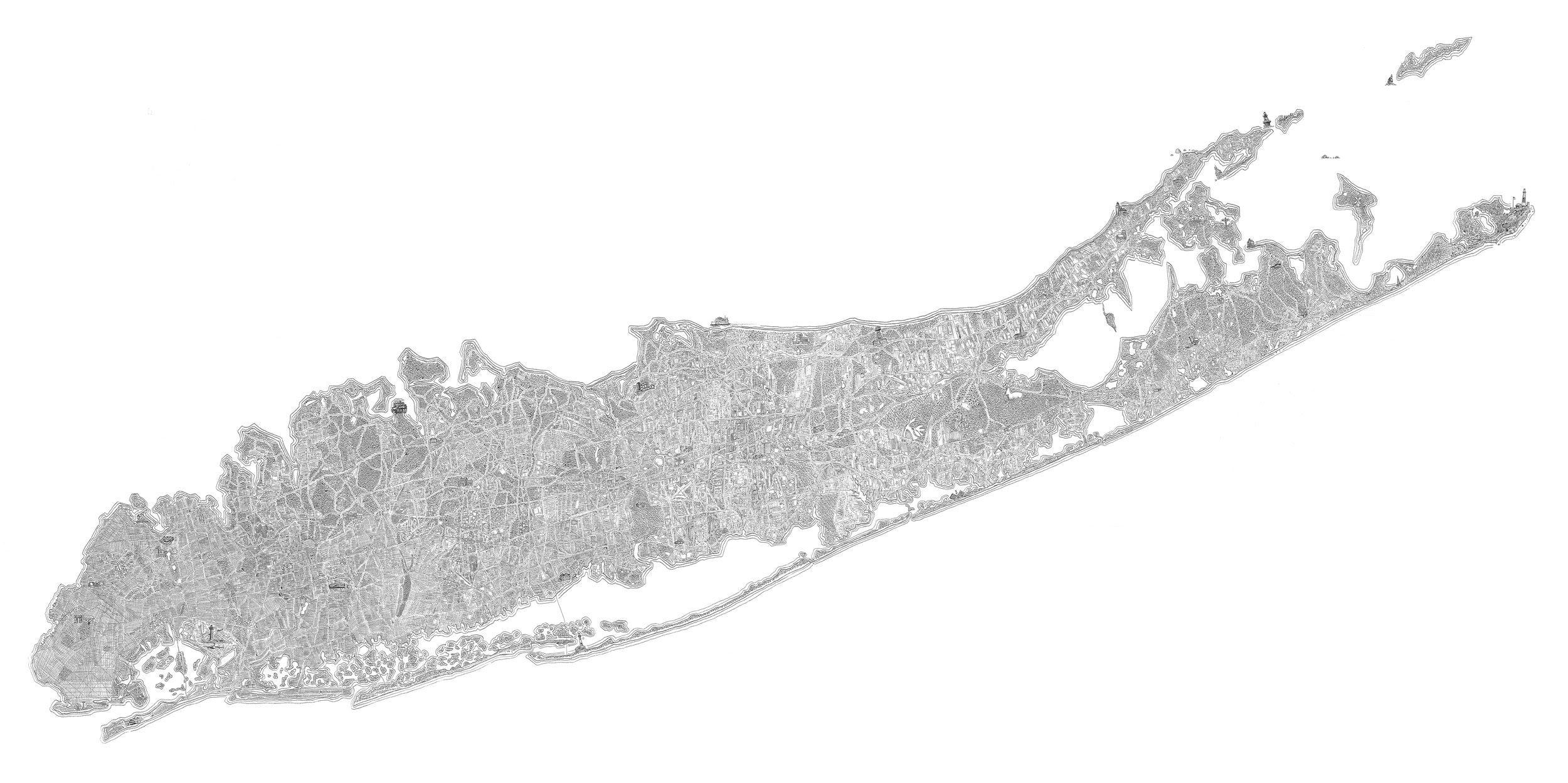 Figurative Print de scott bluedorn - Long Island Hi-Res