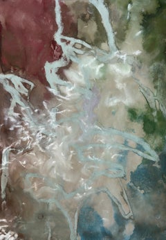 Wayfinding (No. 1) Forest-Inspired Abstract Work on Paper by Katherine Filice