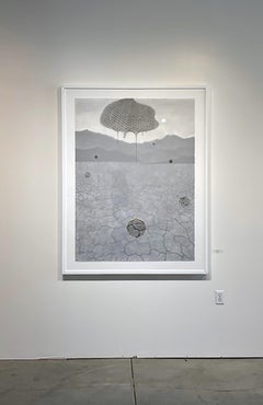 "Bee Gone" Un disegno di Arminée Chahbazian di grandi dimensioni, incorniciato e di grande impatto tecnico.