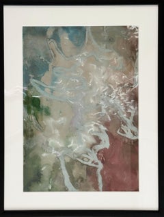 Wayfinding (No. 1) Opera astratta su carta ispirata alla foresta di Katherine Filice