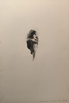 Ohne Titel - Gemälde, Farbstift auf Papier