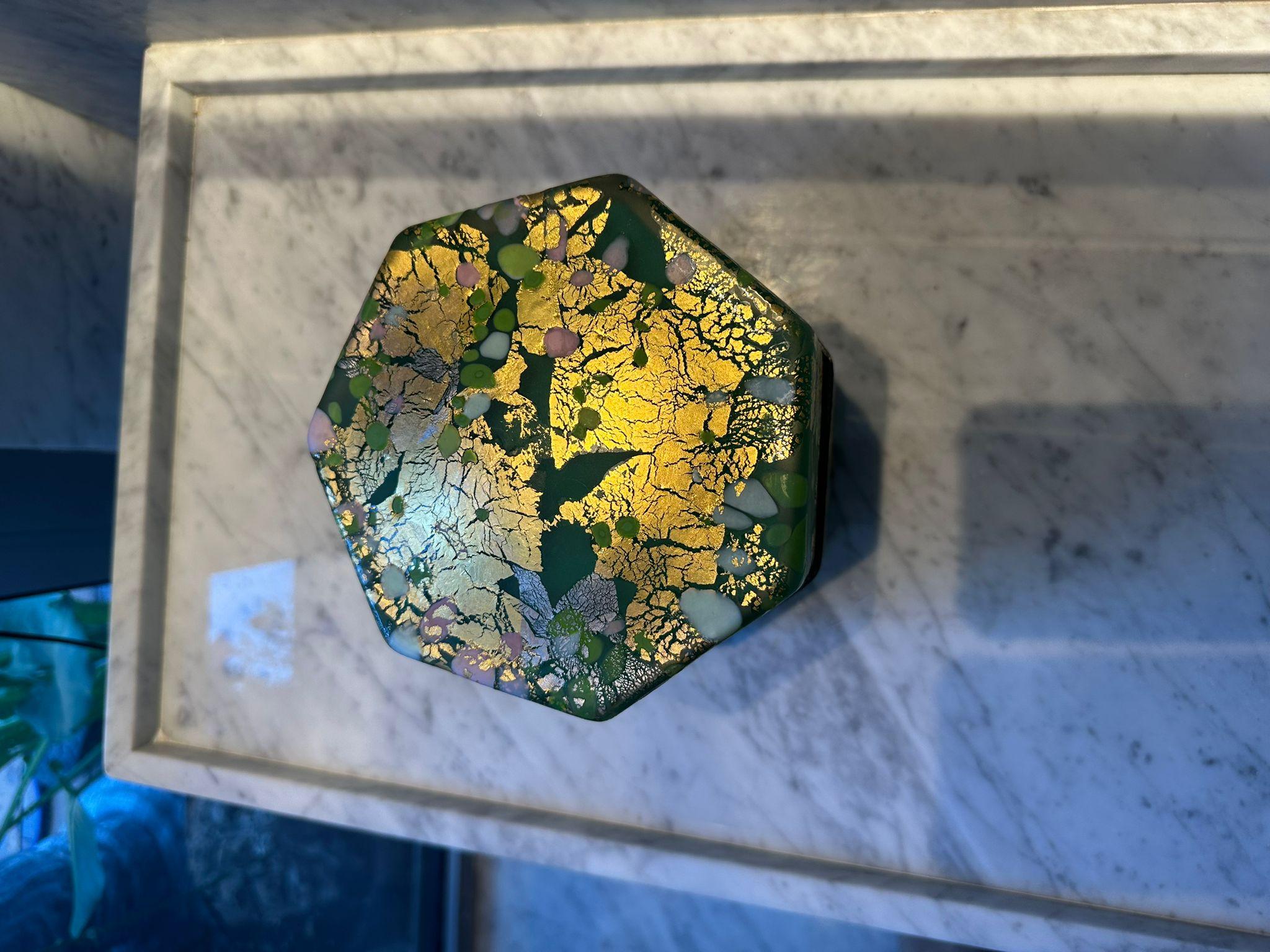 Untitled (ornamental box)  (Glassware) For Sale 2