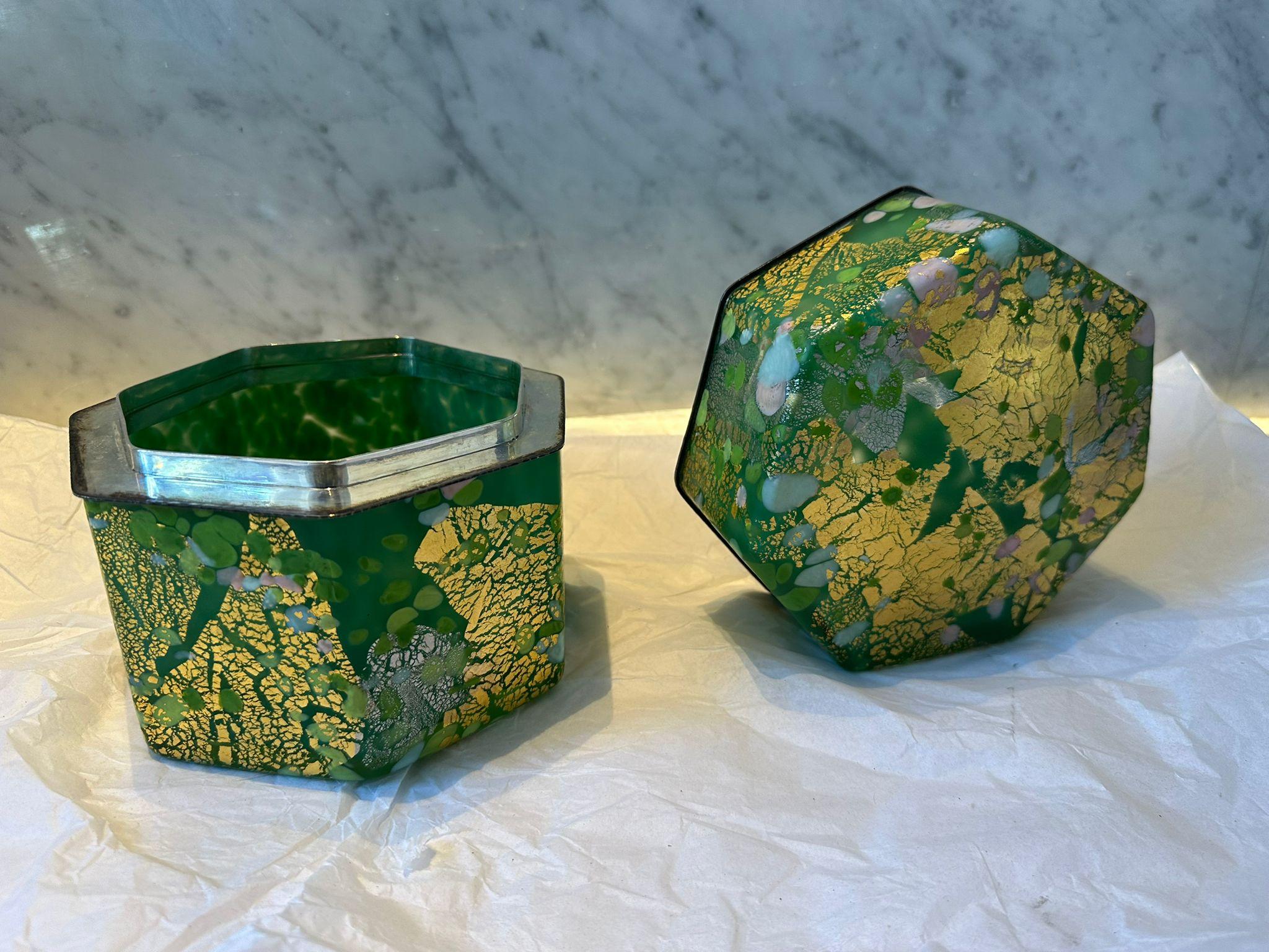 Untitled (ornamental box)  (Glassware) For Sale 12