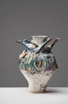 Armoured Vessel, 2020, Contemporary Porcelain Sculpture, Signed, 56cm