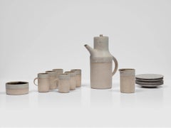 Ruth Duckworth, Service à thé complet, 1972, grès et émail