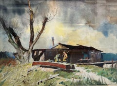 Landscape Drawings and Watercolors