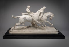 Henri (Comte) Geoffroy De Ruille - Deux Chevaux de Course et Leurs Jockeys Deux Chevaux de Course et Leurs Jockeys