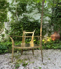 Golden Kolkheti Chair - Artisan Brass Throne by Zura