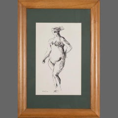 Dibujos y acuarelas de desnudos
