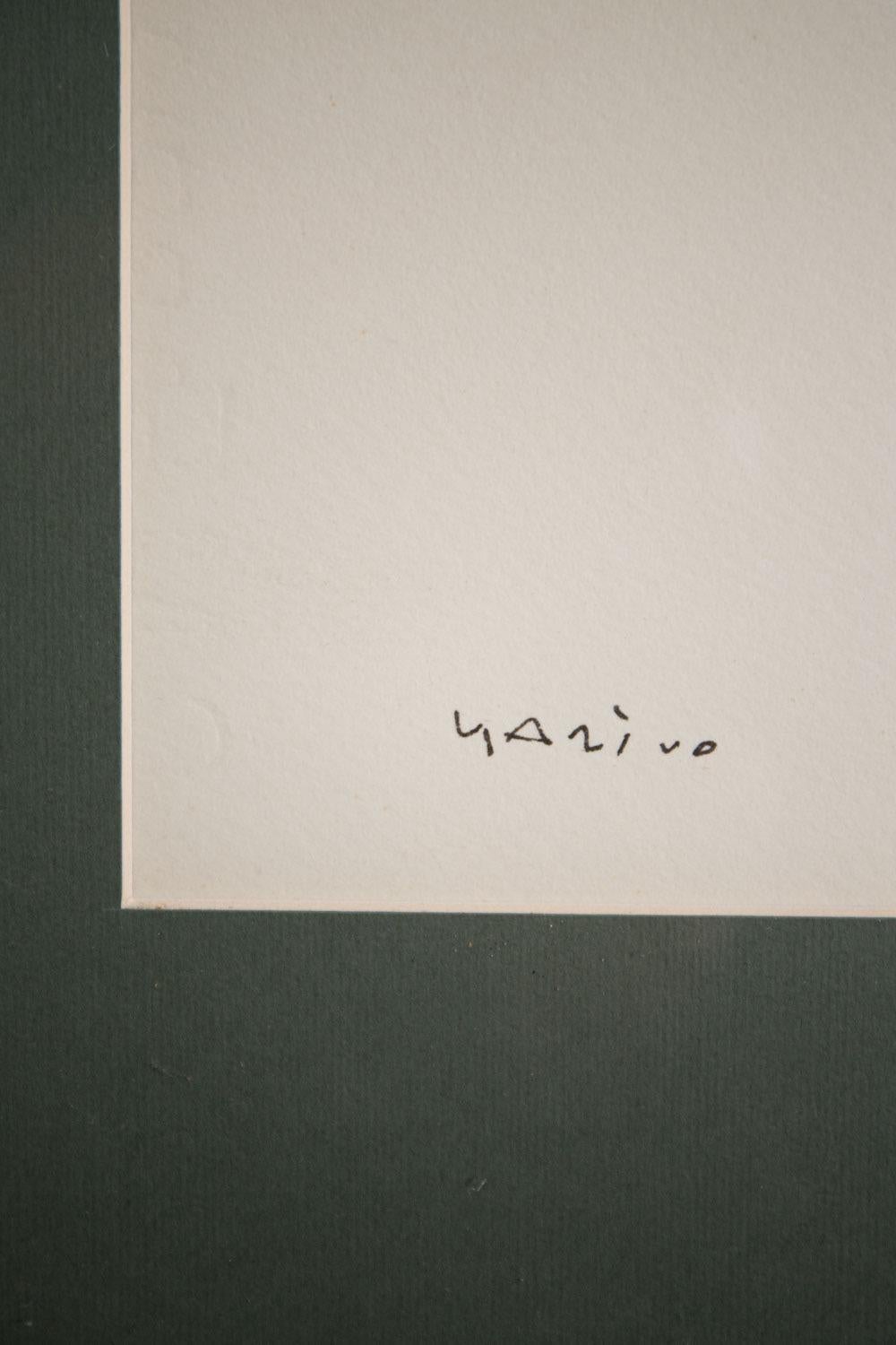 Dibujo italiano de los años 70 firmado a nombre de Marino Marini en venta 5