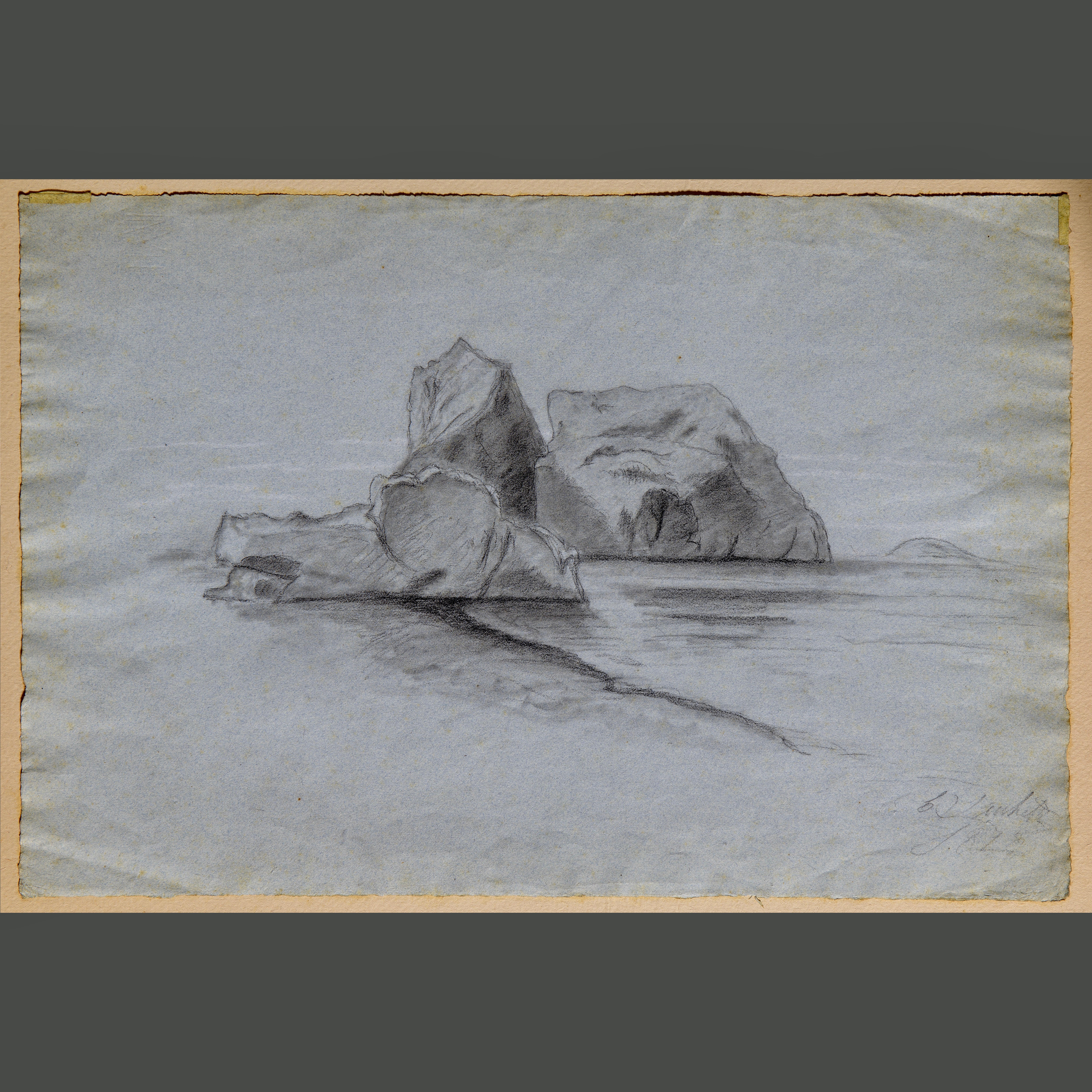 Francesco Paolo Michetti Periode italienische Landschaft signiert Zeichnung
Schönes und stimmungsvolles Werk, das Francesco Paolo Michetti, einem der größten italienischen Künstler an der Wende vom 19. zum 20.
Signiert unten rechts 
Das Werk kann