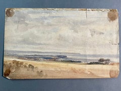 David Bates Watercolour Landscape 19th Century Double-Face
