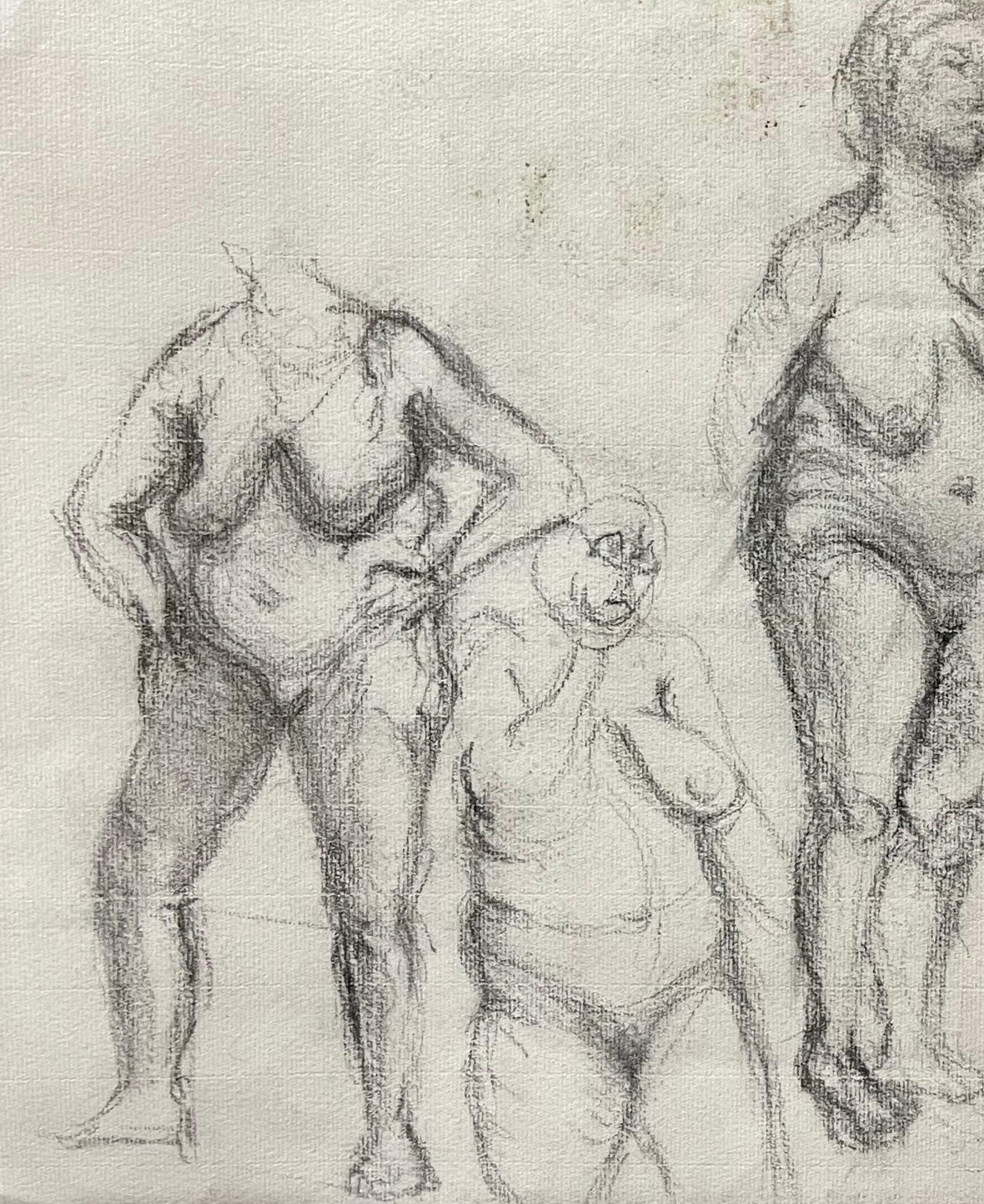 Henry Moore Stil I950s Nudes Englisch Zeichnung im Angebot 3