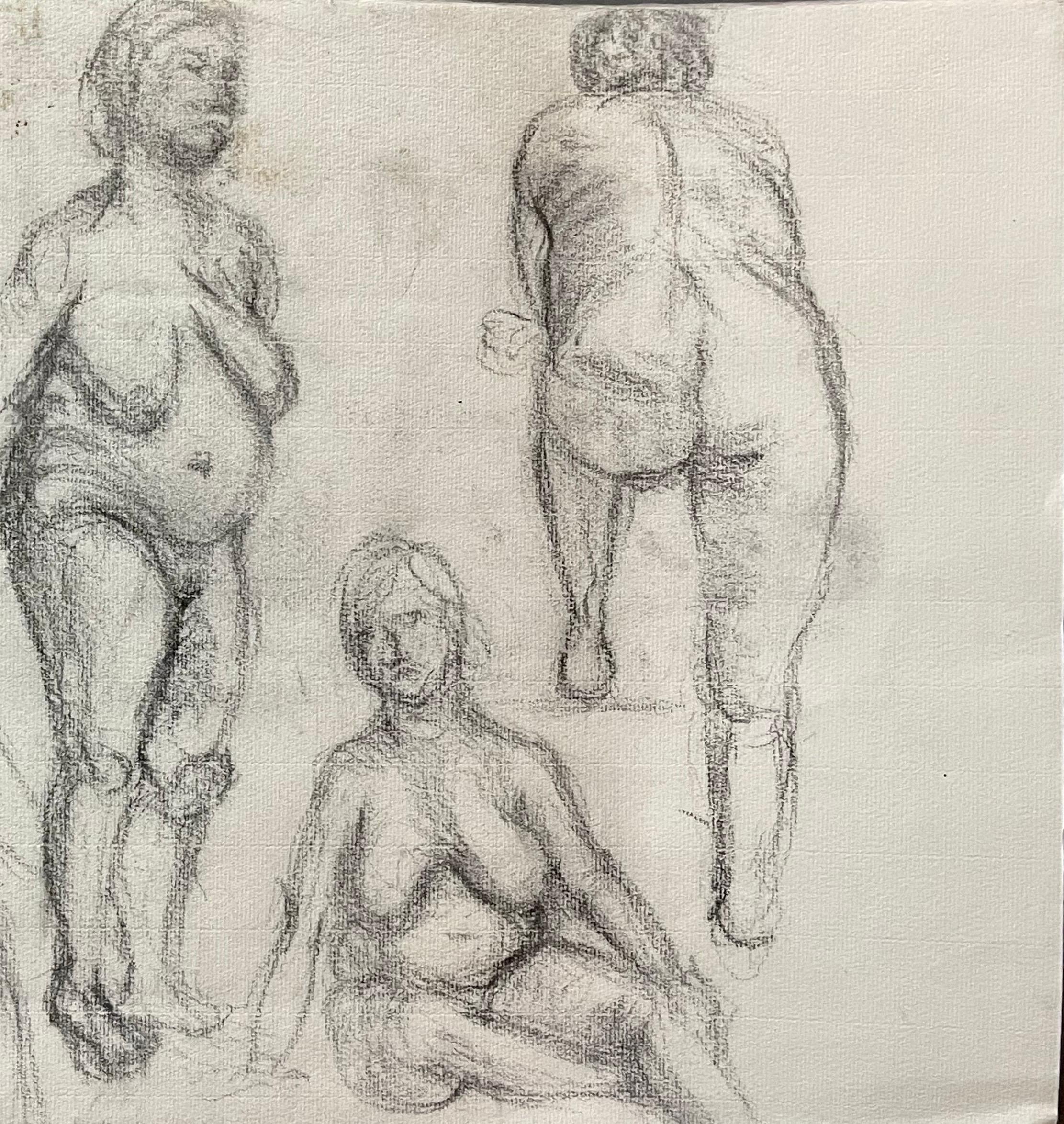Henry Moore Stil I950s Nudes Englisch Zeichnung im Angebot 4