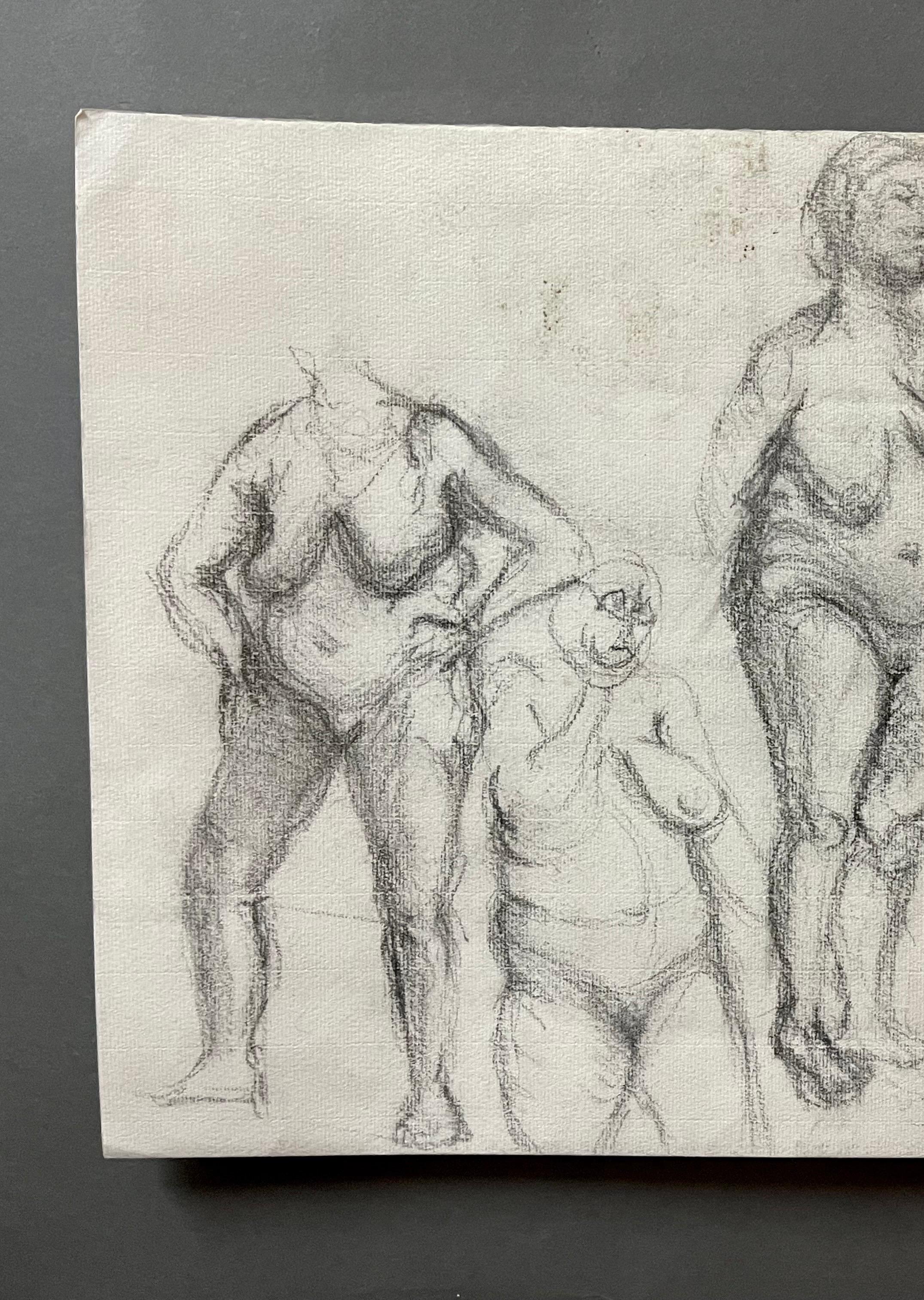 Henry Moore Stil I950s Nudes Englisch Zeichnung im Angebot 5