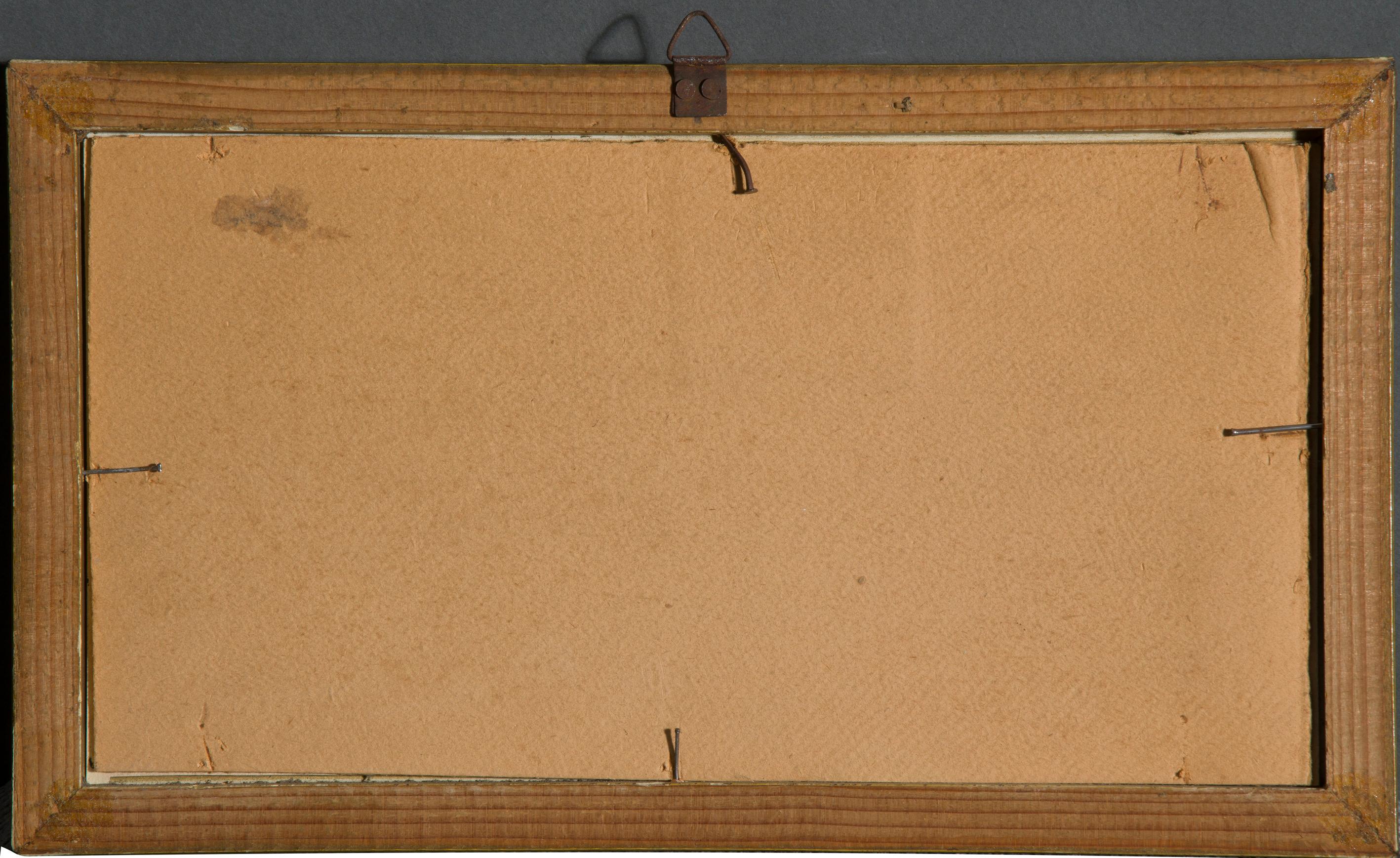 Art Decò Italian Portrait by Enrico Crespi Signed Located Dated Watercolor en vente 5