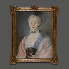 Late 18th Century Jean-Baptiste Perronneau Credited French Pastel