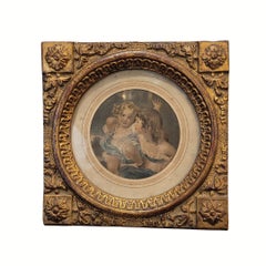 Victorian watercolor etching after The Calmady Children, by Sir Thomas Lawrence