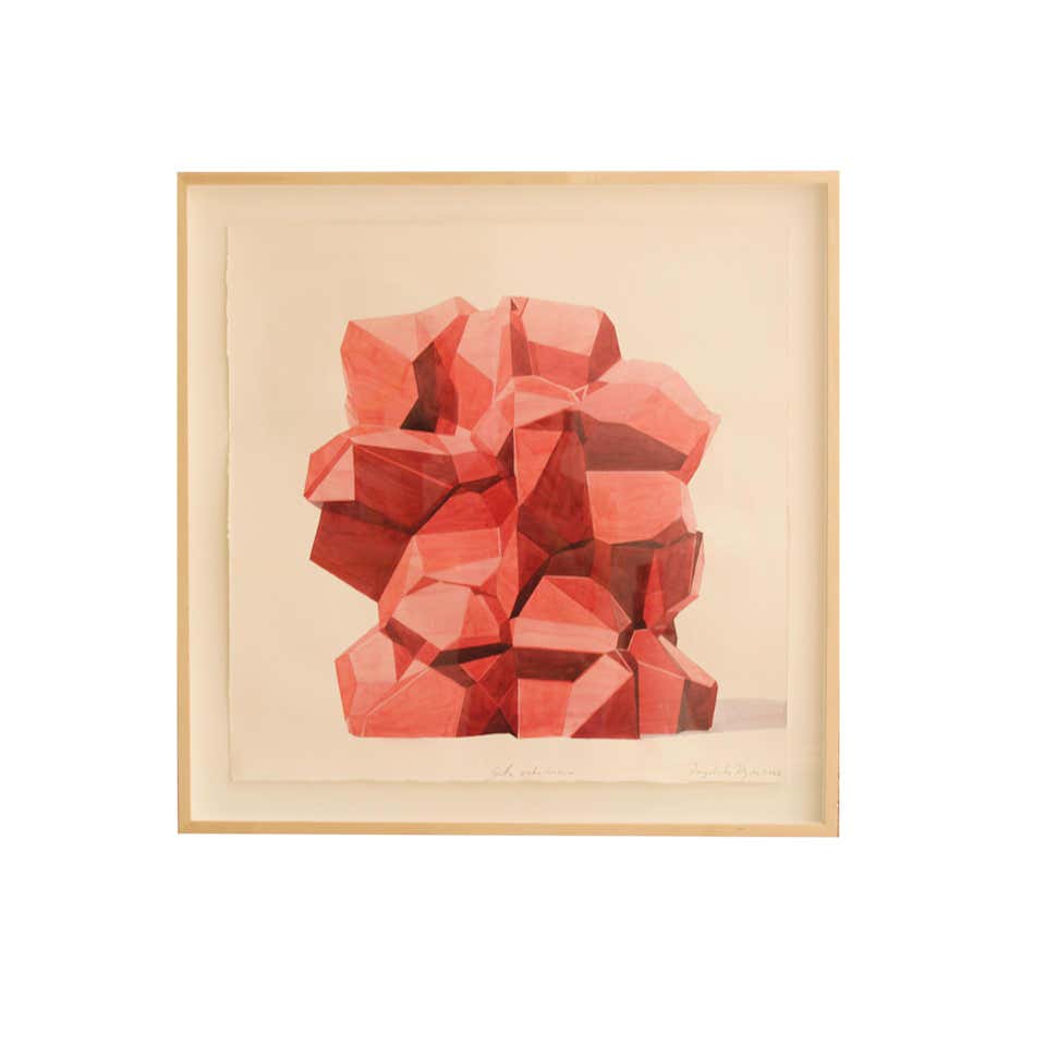 Watercolor of "Mineral" Chair by The Artist Dagoberto Rodriguez