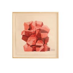 Aquarelle de la chaise "Mineral" par l'Artistics Dagoberto Rodriguez