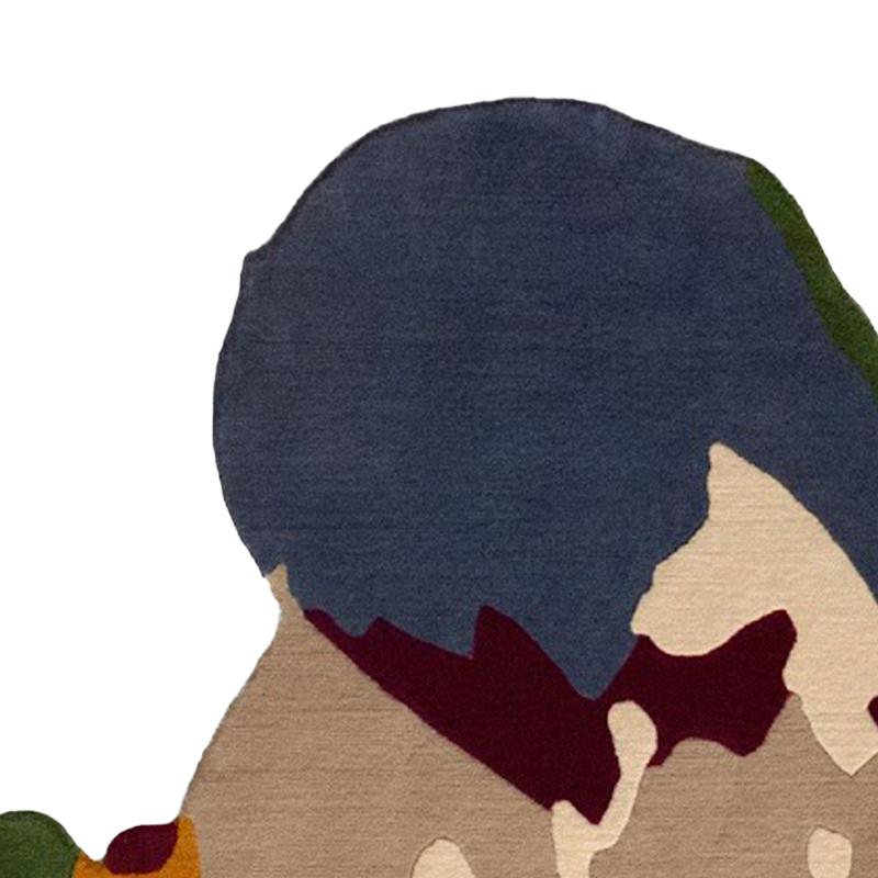 “Calyx” Rug from the Twilight Series by Leo Rydell, Handcrafted in Nepal For Sale 3