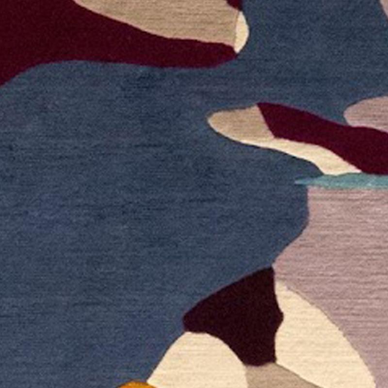 “Calyx” Rug from the Twilight Series by Leo Rydell, Handcrafted in Nepal For Sale 4