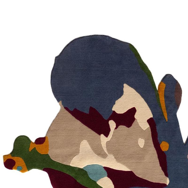 “Calyx” Rug from the Twilight Series by Leo Rydell, Handcrafted in Nepal For Sale 2