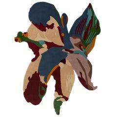 “Calyx” Rug from the Twilight Series by Leo Rydell, Handcrafted in Nepal