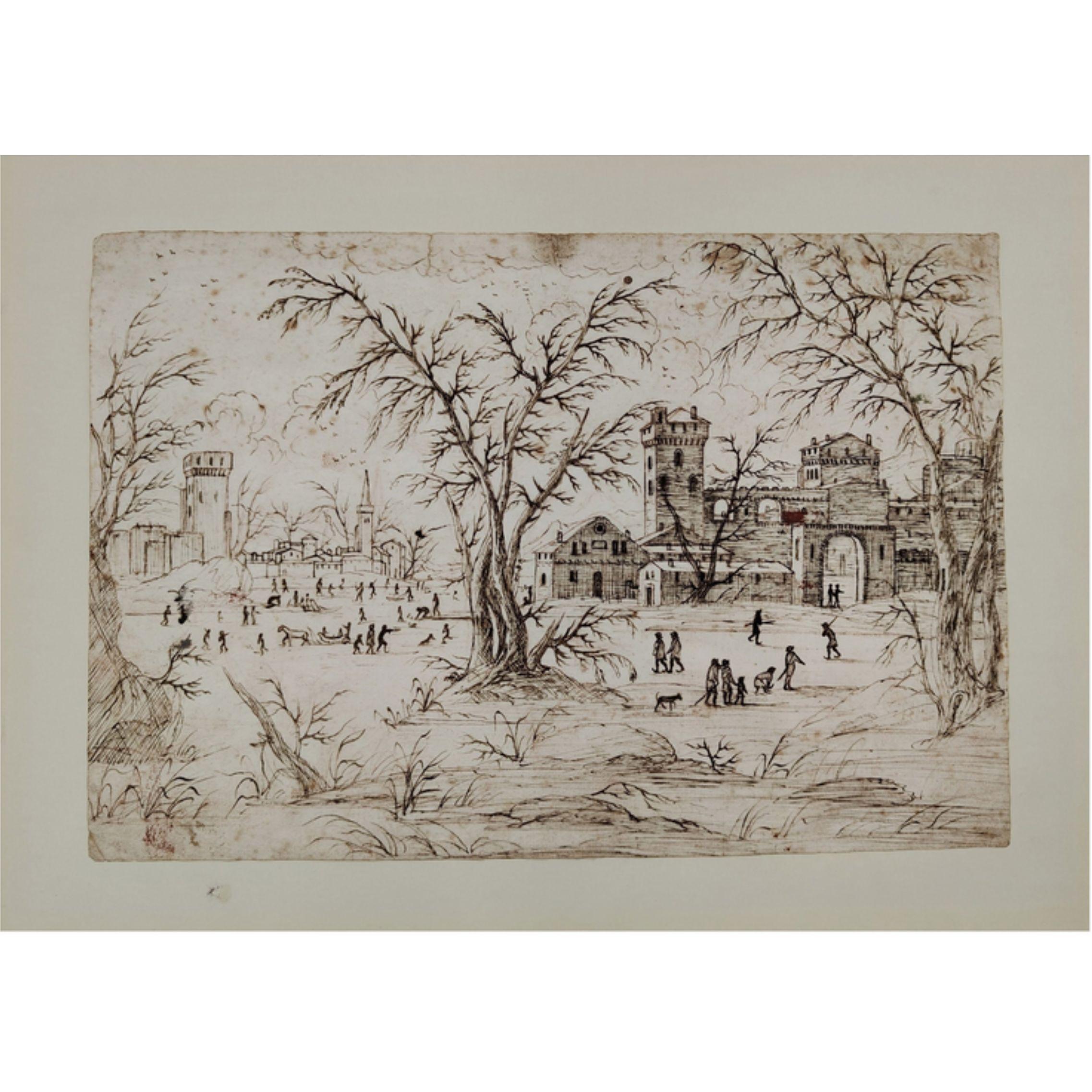 Building Drawings and Watercolor Paintings