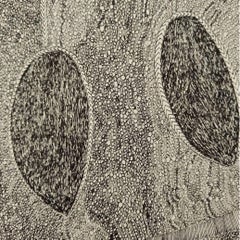 Gala Barbisan, encre de Chine sur papier, "Dessin surréaliste", Italie, 1967