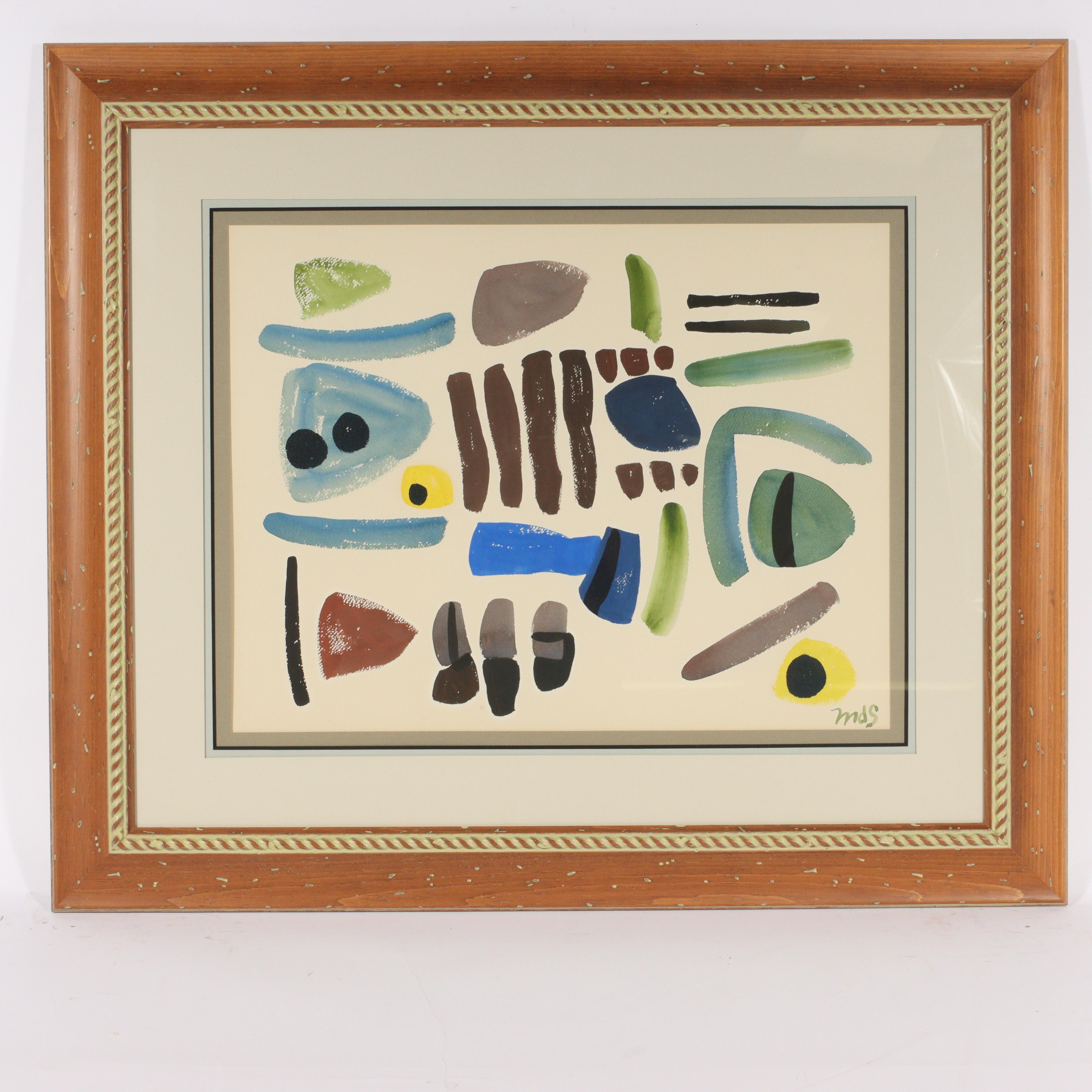 Michael Smither Abstract Drawing - Freeform Shapes