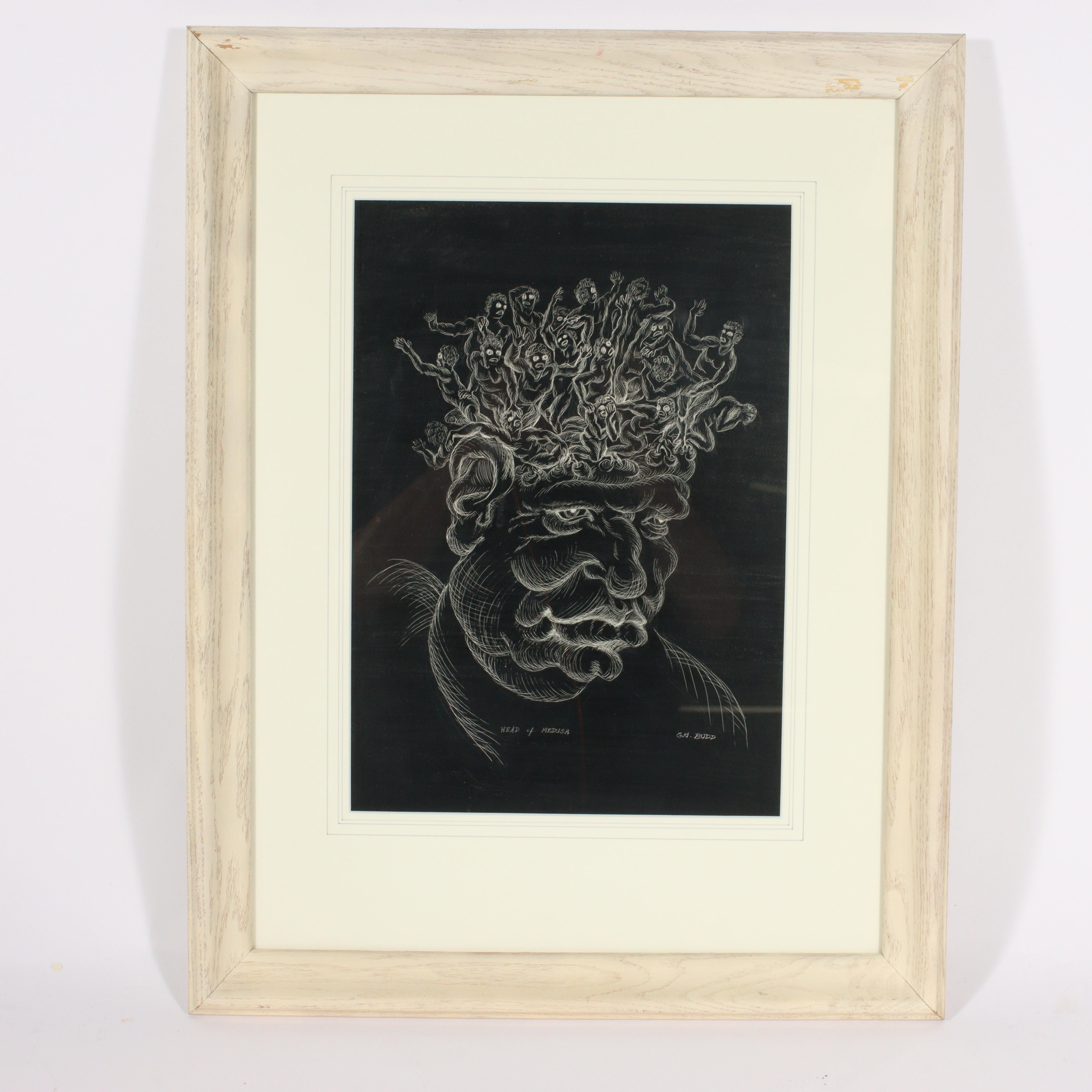 GM Budd Figurative Art - Head of Medusa