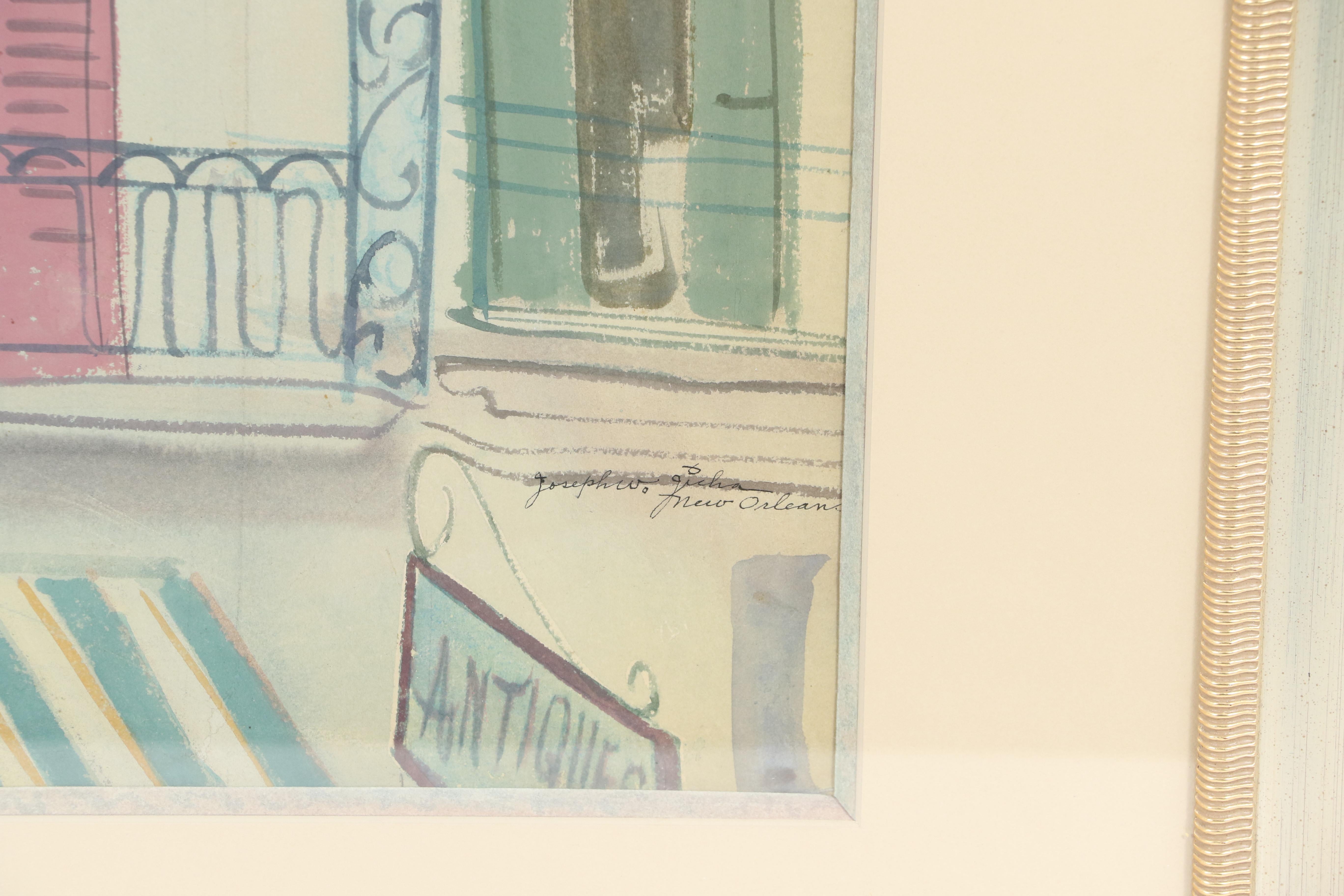 Signed and titled lower right.
Joseph Jicha, commercial artist and watercolorist, was born in Austria-Hungary to Rudolph and Helen (Remesch) Jicha, and came to Cleveland with his family as an infant.  His father was a skilled coppersmith who worked